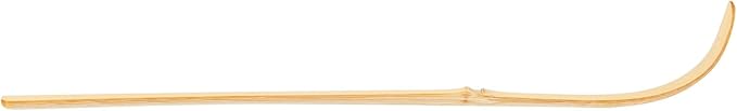 Restaurantware Dojo 6.5 Inch Chashaku Matcha Scoop 1 Hooked Matcha Tool - For Traditional Tea Ceremonies Durable Natural Bamboo Matcha Accessory Measure Green Tea Matcha Powder Sustainable