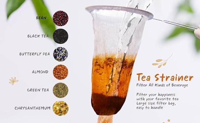 Coffee Sock Strainer Traditional Thai Brewing Coffee Filter for Rich Coffee and Tea 3 inch