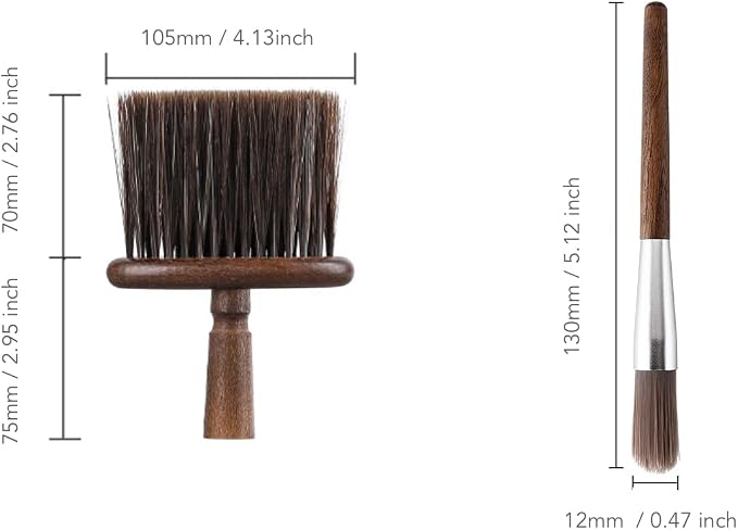 2PCS Coffee Grinder Cleaning Brush,Coffee Filter Cleaning Brush,Dusting Espresso Brush Accessories Cleaner Barista Brush,Wooden Handle Cleaning Tool for Barista Home Kitchen - Image 6