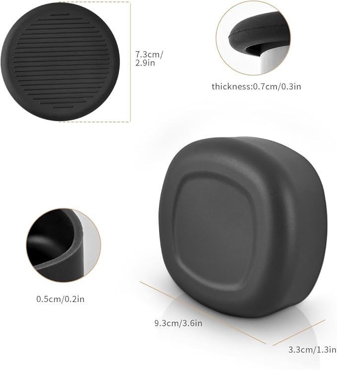 CAFEMASY Silicone Cover Lid Travel Cap Pack Compatible with Aeropress Go Espresso Coffee Maker Replacement Parts Coffee Accessories Tools