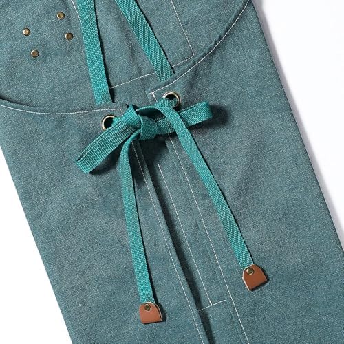 AFUN Aprons for Men Women with Large Pockets, 16-Ounce Cotton Canvas Cross Back Apron - Image 6