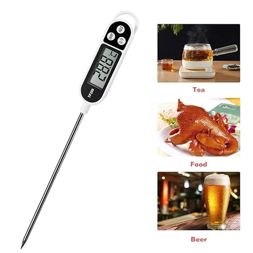 1/3pcs Candy Thermometer Digital Instant Read for Meat Kitchen Cooking Food Oil Deep Fry BBQ Grill Smoker (6, 23.2in)