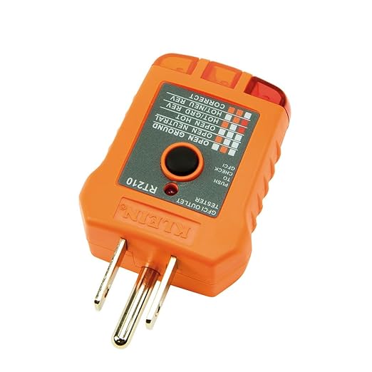 Klein Tools IR1KIT Infrared Thermometer and GFCI Receptacle Tester Kit, Non-Contact Digital Temperature Measurement and Electrical Tester