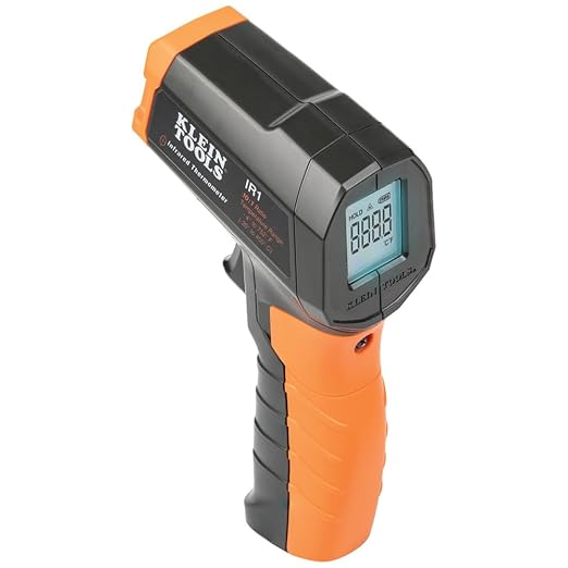 Klein Tools 80067 Electrical Test Kit with IR Digital Thermometer, Multimeter, Non-Contact Voltage Tester Pen and Receptacle Tester, 4-Piece