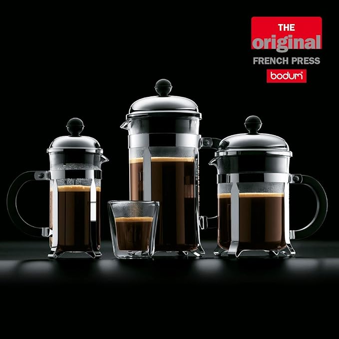 BODUM Chambord 3-Cup Coffee Maker, Gold, 0.35 Litre/ 12oz