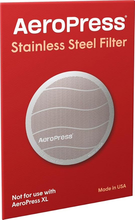 AeroPress 89209259 Stainless Steel Filter, Compatible with All Types, Reusable