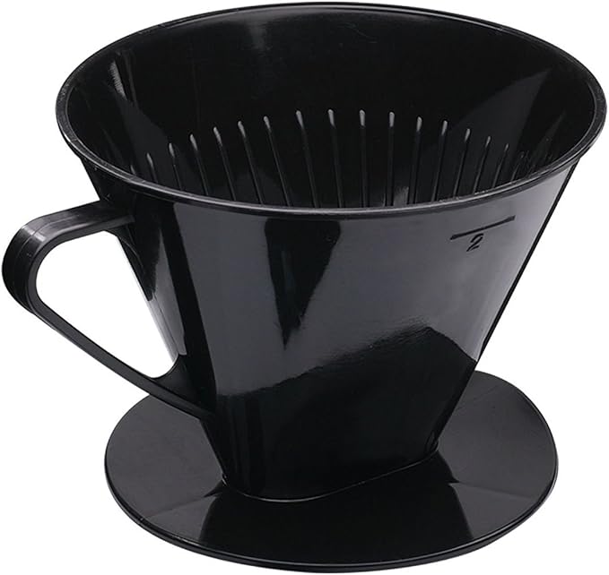 Westmark Pour Over Coffee Dripper, Coffee Filter Cone Size 2, Reusable Plastic for Manual Brewing, Up to 2 Cups, Model 24422261