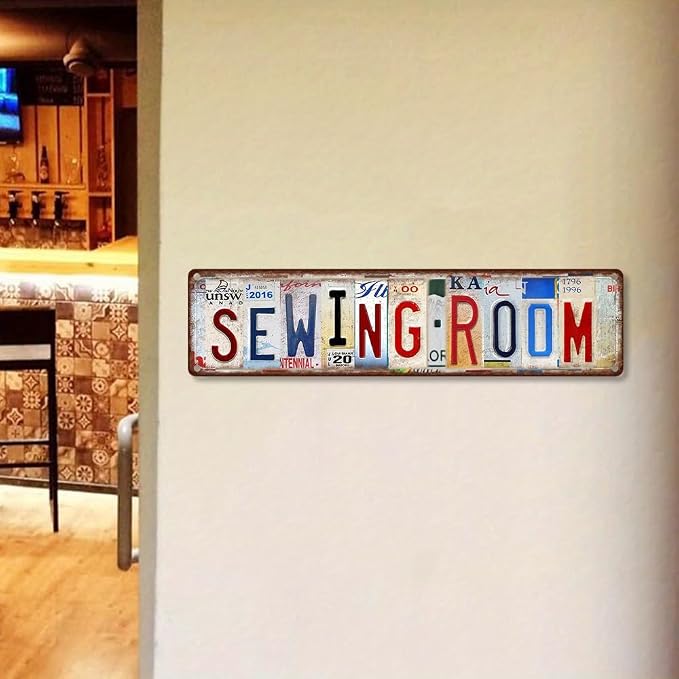 Sewing Room Metal Sign - Vintage Aluminum Tin Wall Art 16x4 Inch - Craft Room Laundry Decor - Image 7