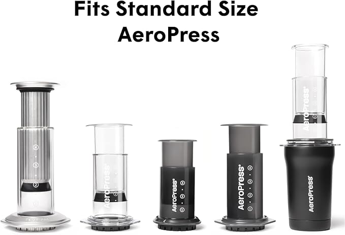 AeroPress Coffee Maker Natural Paper Micro-Filters – Round Replacement Coffee Filters, Unbleached, Compostable Paper Filters, Fits Standard Size AeroPress Coffee Makers, 200 Count