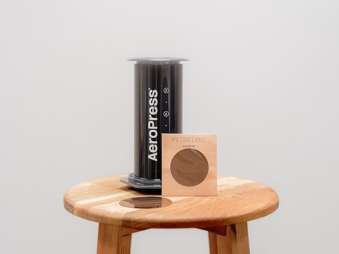 Filter for use in AeroPress XL Coffee Makers (Superfine XL) - Premium Replacement Disc - Reusable Metal, Titanium Coated Stainless Steel. Upgrade Your Mesh or Filter Papers