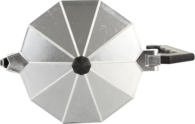 J&V TEXTILES Stovetop Espresso and Coffee Maker, Moka Pot for Classic Italian and Cuban Café Brewing, Cafeteria, (12-Cup)