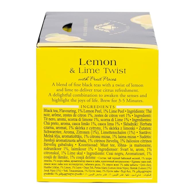 Ahmad Teas - Lemon & Lime Black Tea 1.4oz - 20 Tea Bags