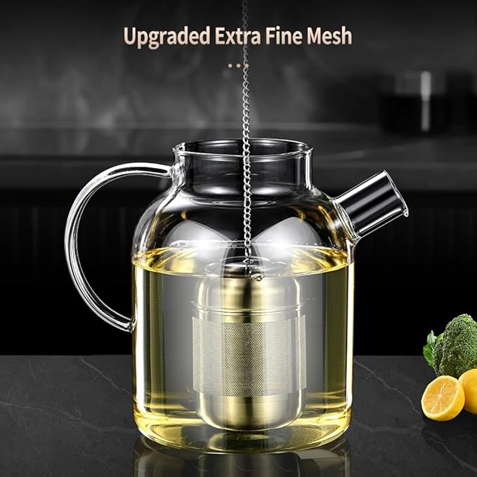 2Pack Tea Strainers for Loose Tea, Extra Fine Mesh Tea Infuser, 316 Stainless Steel Loose Leaf Tea Steeper, Tea Infuser for Loose Leaf Tea (2 Pack - Large + Small)