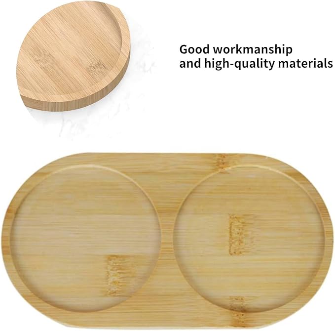 Bamboo soap Dispenser Tray, Bathroom Countertop T ray Kitchen T ray Bamboo Tray Sink T ray Dresser Jewelry Ring Dish, Comestic Holder Bathtub Organizer, Ideal for Jewelry, Cosmetics (7.68" ×3.74"