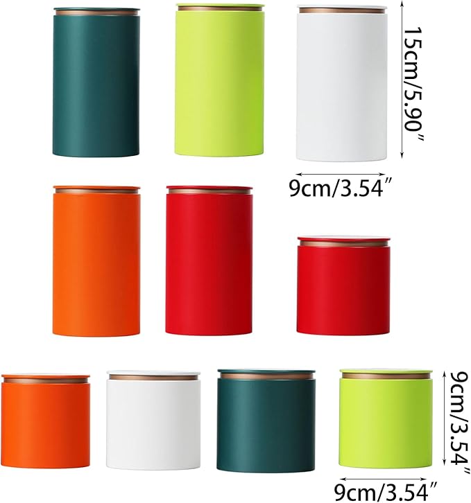 Tea Tin,Metal Tea Canister for Loose Leaf Tea Storage Coffee Storage Container Herbs Stash Jar Metal Tea Box Can Candy Holder
