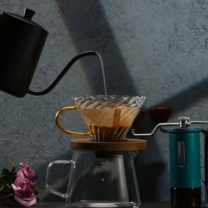 200 Count Coffee Filter, Size 02 Cone Coffee Filters Natural Pour Over Coffee Filter Unbleached Disposable Paper Filters 2-4 Cup Compatible with Pour Over and Drip Coffee Maker