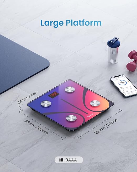 RENPHO Smart Scale for Body Weight, FSA&HSA Eligible, Digital Bathroom Scale BMI Weighing Bluetooth Body Fat Scale, Body Composition Monitor Health Analyzer with Smartphone App