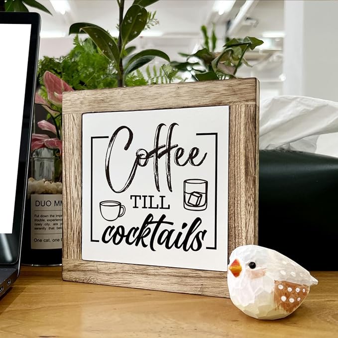 Rustic Coffee Bar Sign - Wooden Block Set, Perfect for Home or Kitchen Decor, Coffee Lover Gift - Image 6
