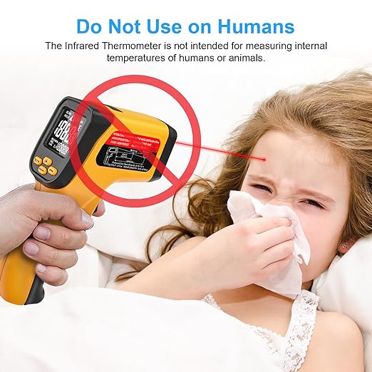 Infrared Thermometer (-58℉~1472℉(-50℃~800℃))