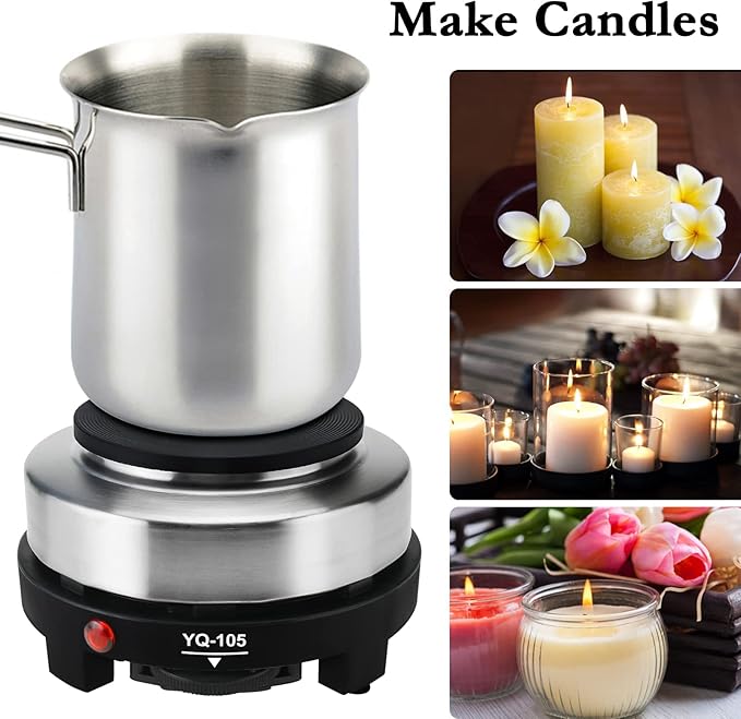 Hot Plate for Moka Pot,500W Small Electric Hot Plate,Mini Stove Portable Stove,Hot Burner Cooktop Electric Heater for Home Kitchen