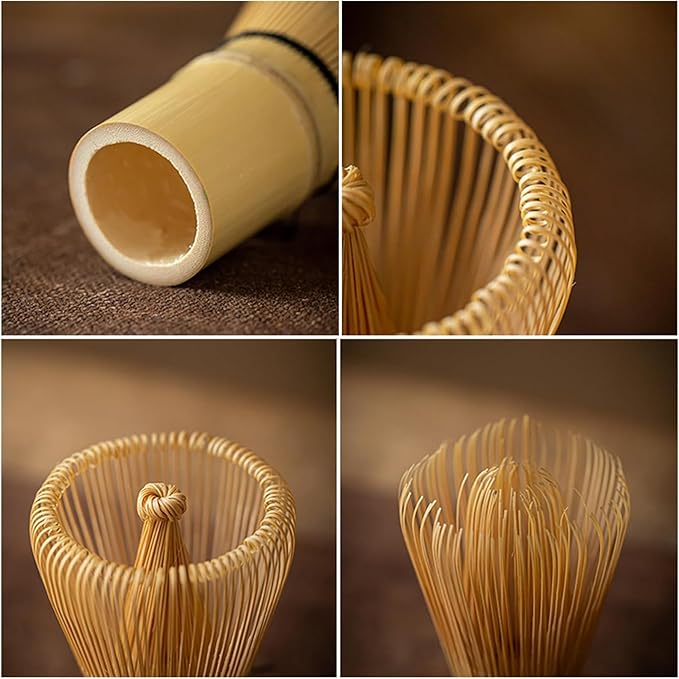 Matcha Whisk - Bamboo Whisk Handcrafted Traditional Japanese Chasen 120-Prong Stirrer Wisk Mixer for Matcha Powder Ceremonial Authentic Tea Preparation