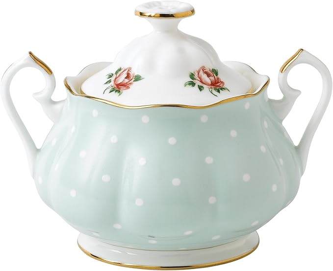 Royal Albert New Country Roses Polka Rose Tea Set, 3-Piece