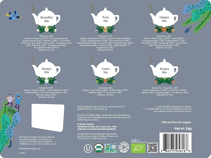 English Tea Shop - Your Wellness Collection- Gift Tin - 36 Tea Bag Sachets, 54g