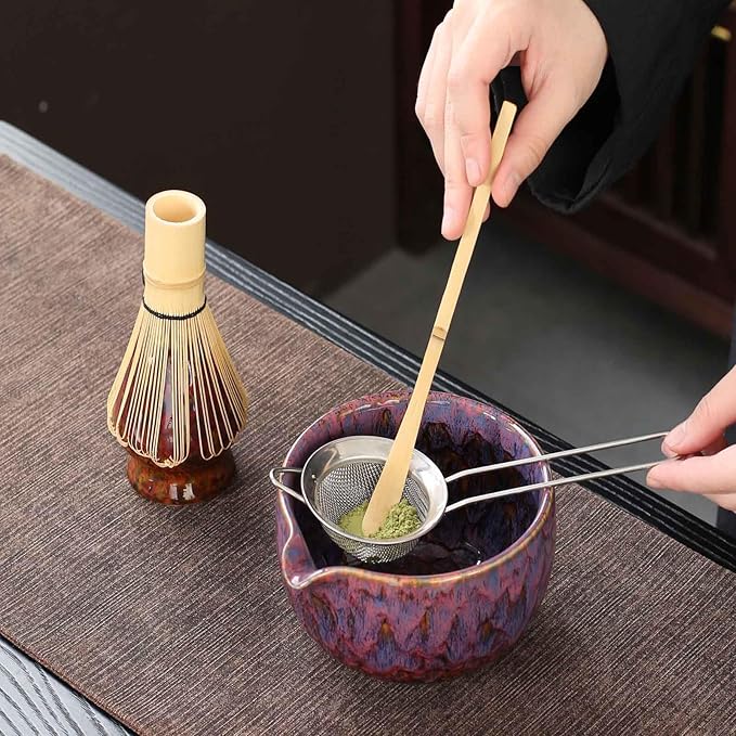 Japanese ceramic matcha bowl. 20 ounce ceramic bowl. Matcha tea bowl. A gift for matcha enthusiasts (red pink)