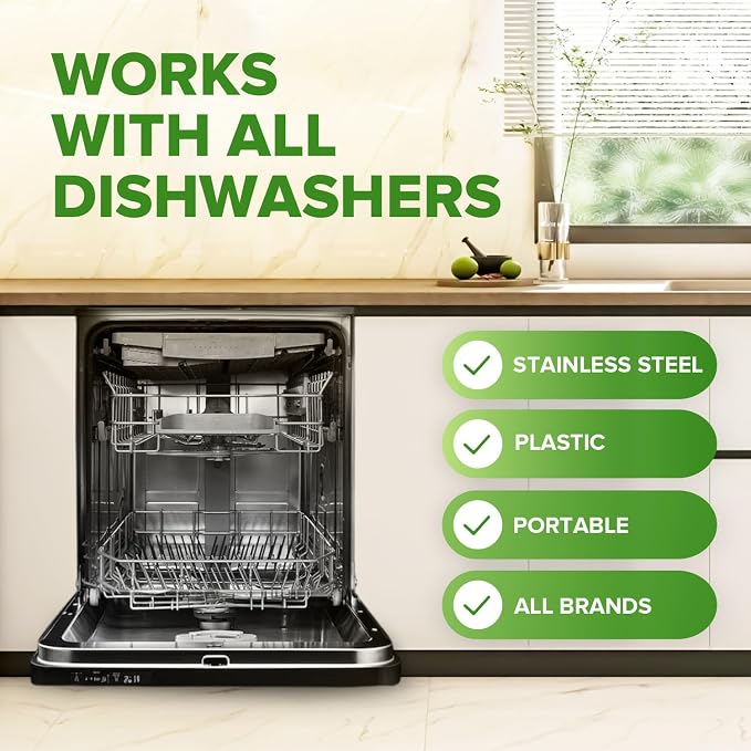 Renuv® Coffee Maker Cleaner + Dishwasher Cleaner Bundle - Heavy Duty Kitchen Appliance Deep Cleaning and Descaling, (12 Tablets of each) - Image 9