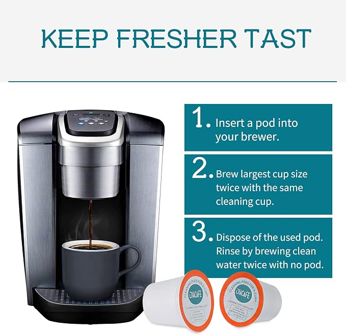 Fit for Keurig Cleaning Pods 10 Pack Descaler for Keurig Coffee Machines 1.0 & 2.0, K cup Cleaning Pods, K cup Cleaner Descaler Coffee Stain Remover - Image 6