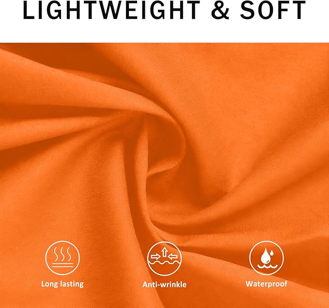 BOHARERS Waist Apron with 3 Pockets 12 Pack - Orange Waitress Server Short Apron