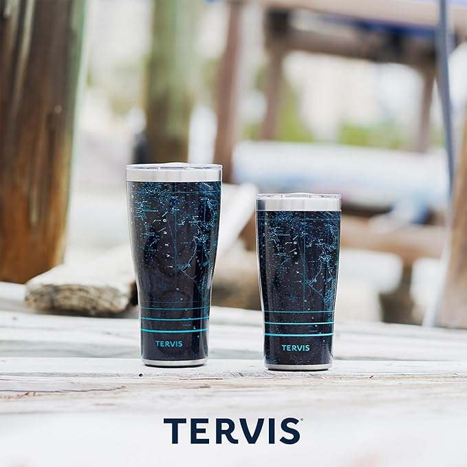 Tervis Traveler Inkreel - Sunrise Kaleidoscope Made in USA Double Walled Insulated Tumbler Travel Cup Keeps Drinks Cold & Hot,