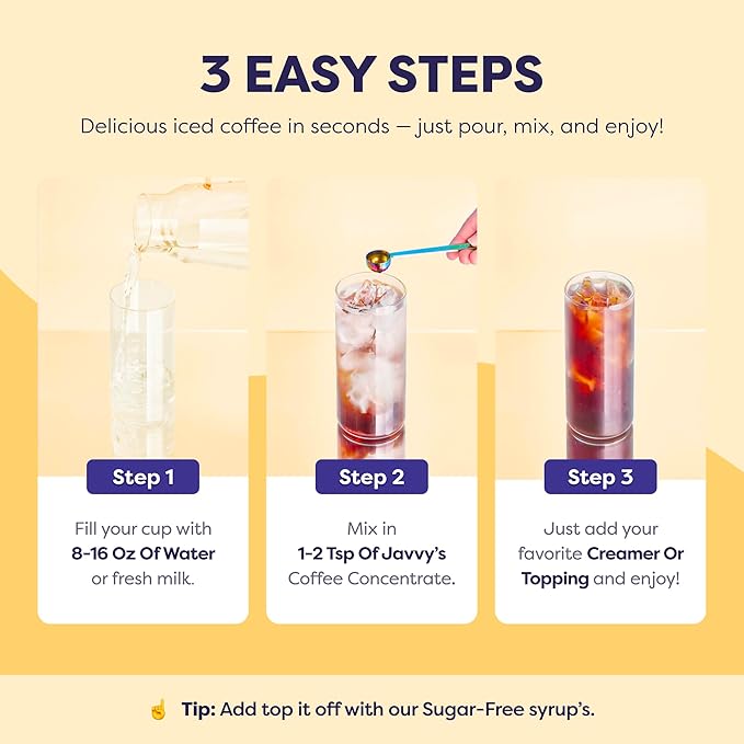 Coffee Concentrate - Cold Brew Coffee, Perfect for Hot or Iced Instant Coffees, Hot Drinks, Cold Brew Concentrate, 35 Servings - Original Decaf