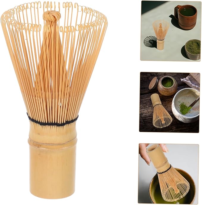 Luxshiny 80pieces Matcha Bamboo Whisk Traditional Japanese Tea Tool for Authentic Matcha Preparation Reusable and Easy to Clean Whisk for Tea Ceremonies