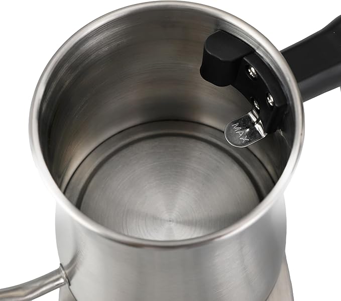 PantryPro Gooseneck Electric Kettle with Temperature Control, 34oz/1.0L Rapid Boil, Stainless Steel Interior, Auto Shut-Off, 1500W, Boil-Dry Protection, LED Indicator - Steel