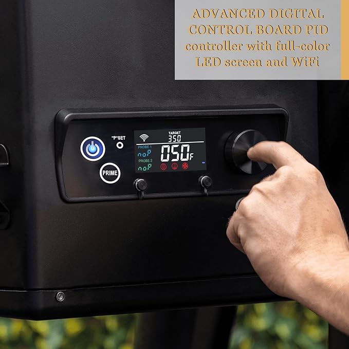Upgrade WiFi PID Controller Replacement for Pit Boss Austin XL 1000 Wood Pellet Grill, Rectangular Thermostat Control Panel