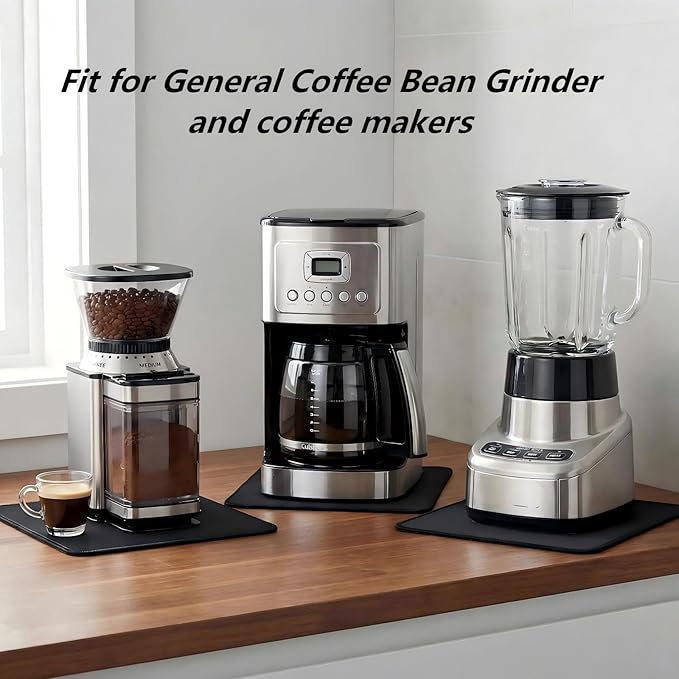 Sliding Pad Compatible with Cuisinart Coffee Grinder (8.6"x7.9") DBM-8P1- Smooth Glide with Anti-Slip Base - Perfect Accessories Fit for Coffee Maker Mat for Coffee Bean Grinder Electric
