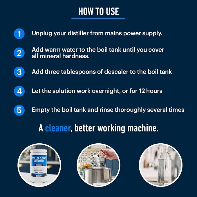 Essential Values Universal Descaler - Espresso Descaling Solution - Coffee Machine Cleaner - Critic Acid Tea Kettle Urn Water Distiller Cleaner - Manufactured in USA - 2 Pack - Image 9