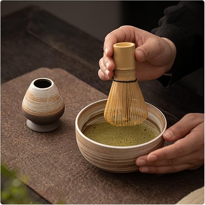Bamboo Matcha Whisk (Chasen) - 100 Prongs - for Matcha Green Tea Powder