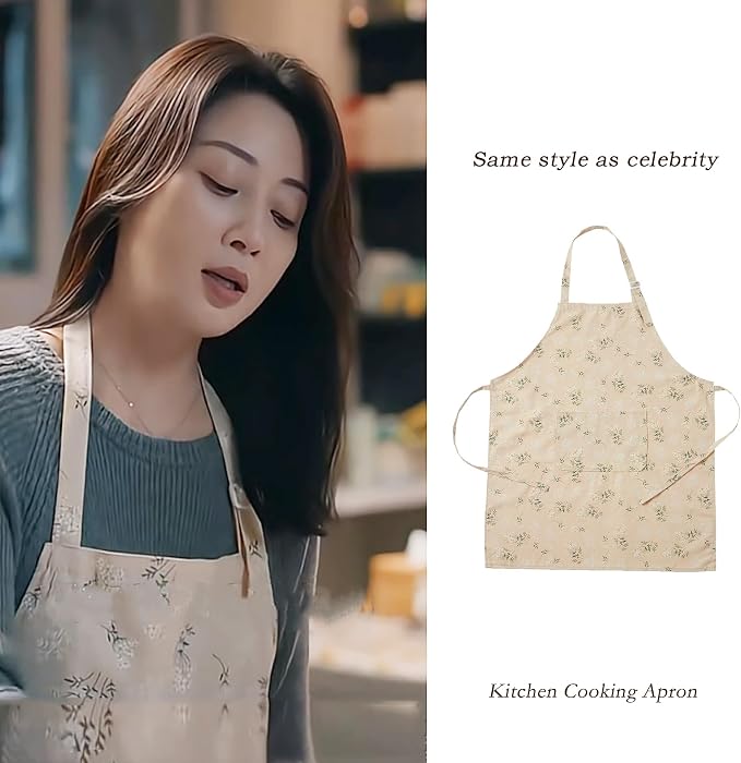 Japanese Kitchen Apron for Women & Men,Adjustable Chef Apron with Pocket,Unisex Apron for Home,BBQ,Garden - Image 6