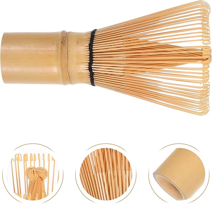 Matcha Whisk Natural Japanese Tea Whisk Traditional Chasen Tool for Matcha Powder Mixing Tea Ceremony Utensil