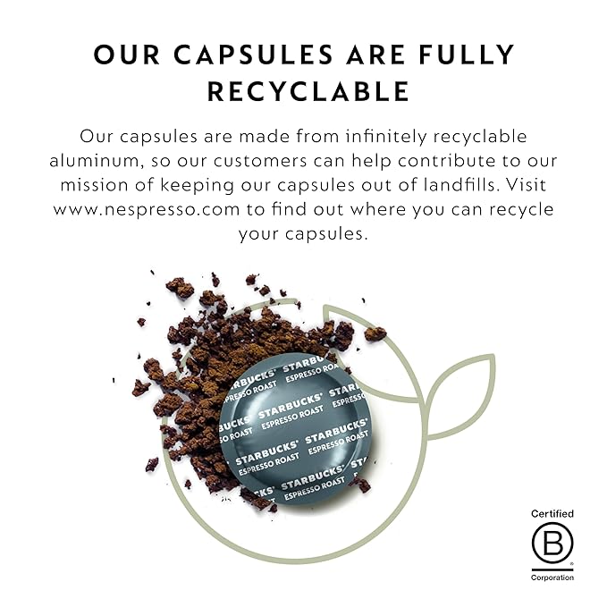 Nespresso Professional Coffee Capsules, Starbucks® Espresso Roast Coffee Bundle, 150-Count Capsules
