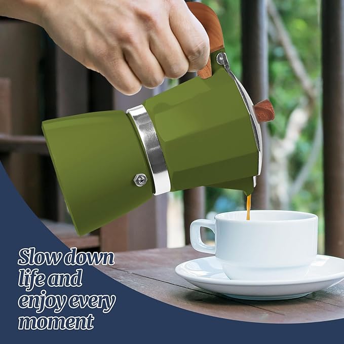 12 Cup Moka Pot Aluminum 600ml Italian Coffee Maker Stovetop Espresso CoffeeMakers Mocha Pot Percolator for Electric Ceramic Stove Classic Greca Cafe Makers Portable for Easy Brewing