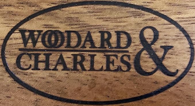 Woodard & Charles Acacia Wood Medium Pinched Serving Tray, for Charcutreie, Sushi, Dessert, Sandwiches and More, 9.5" x 6" x 0.75", 9.5" x 6"