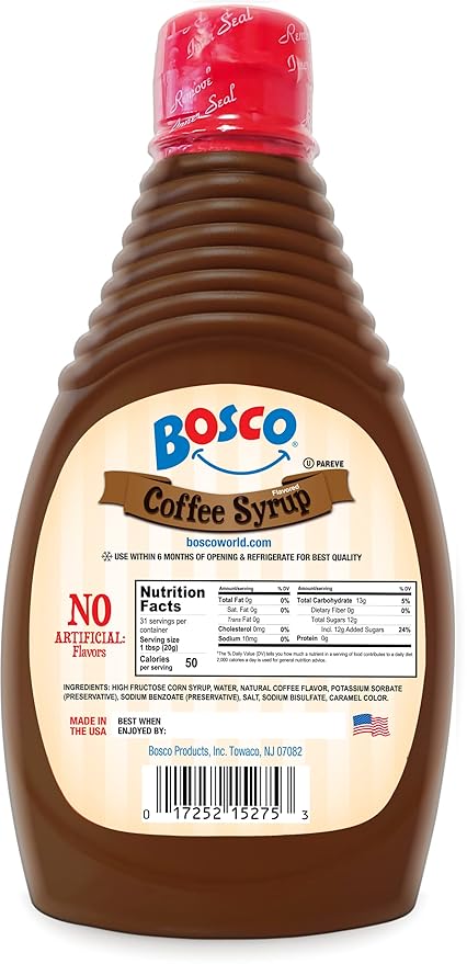 Bosco Coffee Syrup 22oz (2 Pack)
