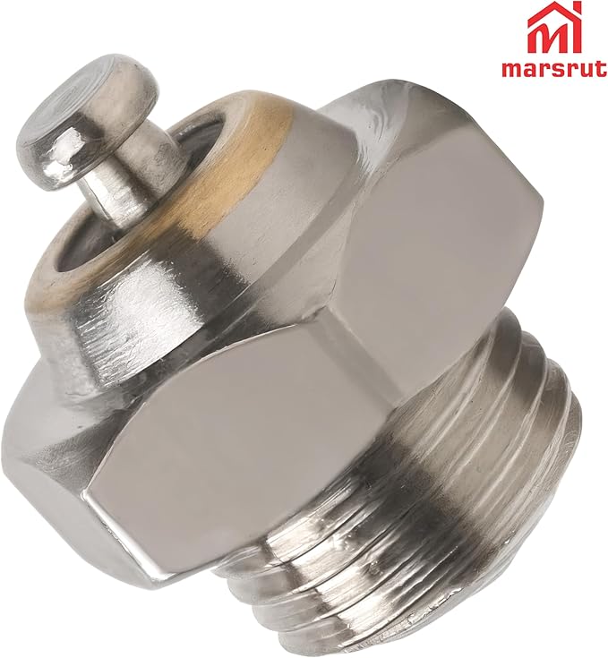 7.86mm Espresso Pot Relief Valve, Safety Valve Pressure Valve for Moka Coffee Pot, Copper Reducing Valve Replacement Spare Part for Espresso Pot Maker, Durable Metal, Easy To Use