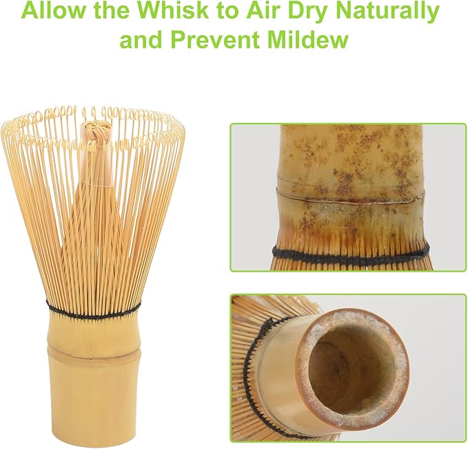 Numola 4pcs Matcha Set with Traditional Starter Set, Matcha Whisk Set for Tea Lovers, Matcha Kit Accessories for Whisk, Traditional Tea Scoop, Spoon, Sifter