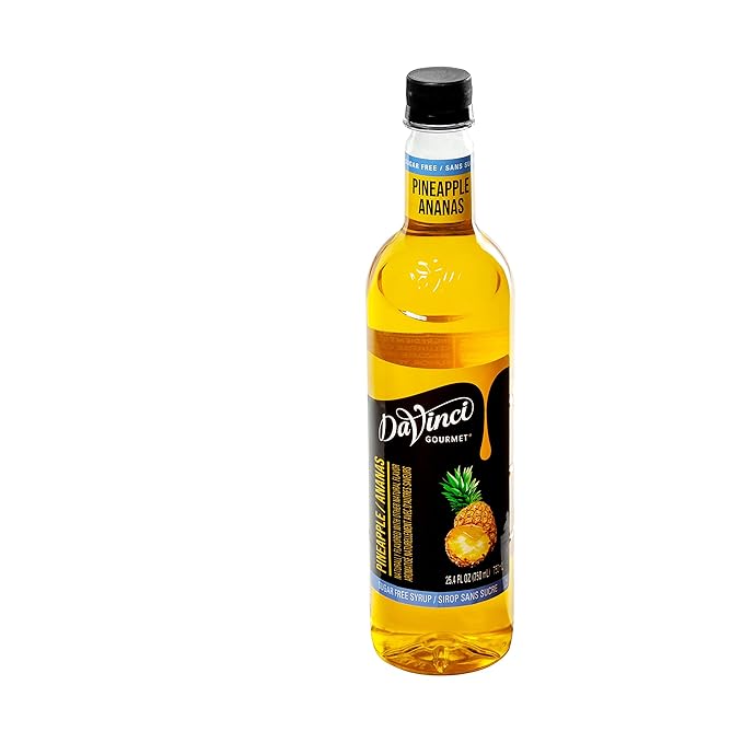 DaVinci Gourmet Sugar-Free Pineapple Syrup, 25.4 Fluid Ounces (Pack of 1)