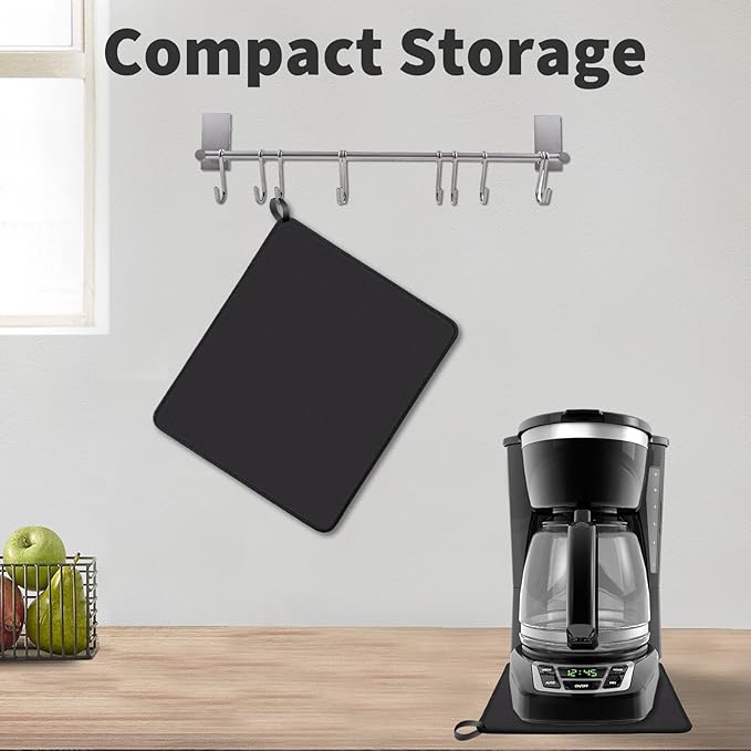 Sliding Pad for BLACK+DECKER 12-Cup Digital Coffee Maker (11.3"×9.8")- Smooth Glide with Anti-Slip Base - Perfect Accessories Fit for CM1160W/B 12-Cup Programmable Coffeemaker