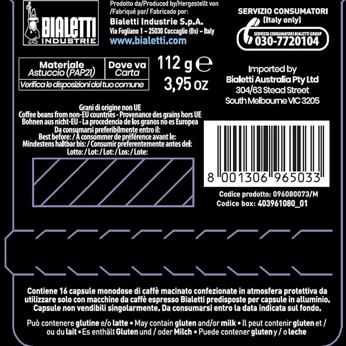 Bialetti 6822 Mini Express Espresso Capsules, Napoli, 16-pack